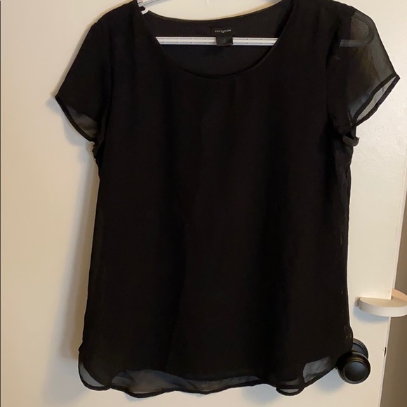 Ann Taylor Tops - Black Ann taylor blouse size S